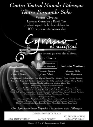 Cyrano-El-Musical-Placa